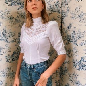 Vintage White Lace Blouse *RARE*